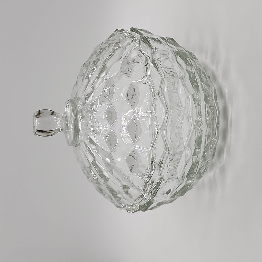 Vintage Small Fostoria Covered Dish Clear Glass